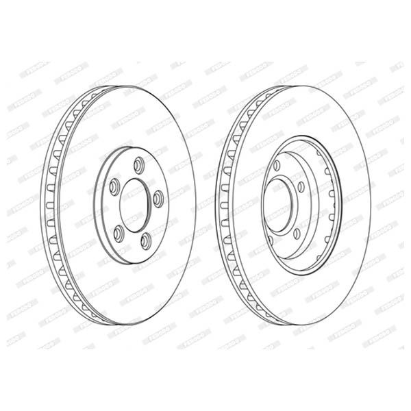 Disco freno LV X2 FERODO DDF1648C
