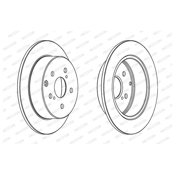 Disco freno LV X2 FERODO DDF1704