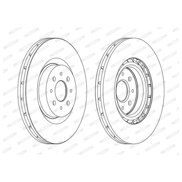 Disco freno LV X2 FERODO DDF1742C