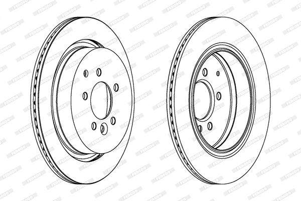 Disco freno LV X2 FERODO DDF1752
