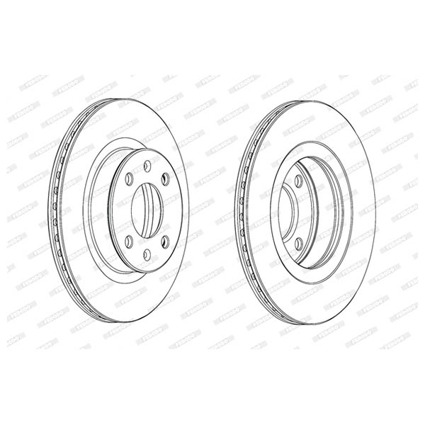 Disco freno LV X2 FERODO DDF1792C