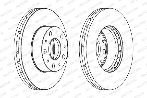 Disco freno LV X2 FERODO DDF1800