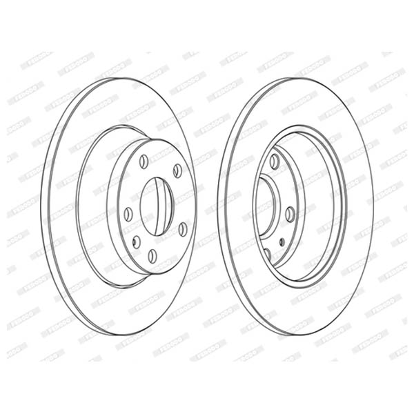 Disco freno LV X2 FERODO DDF1848C