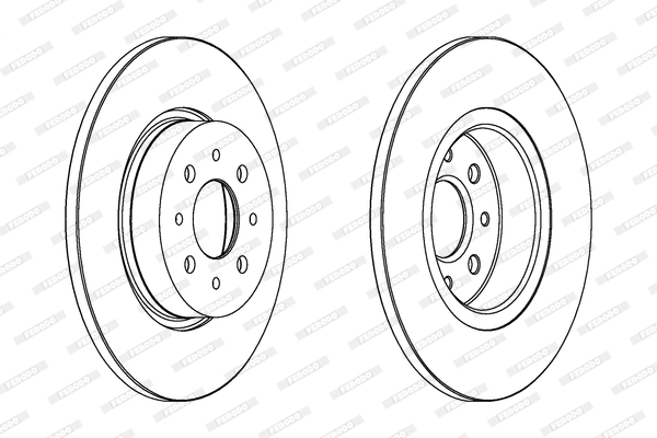 Disco freno LV X2 FERODO DDF1864