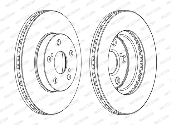 Disco freno LV X2 FERODO DDF1886C
