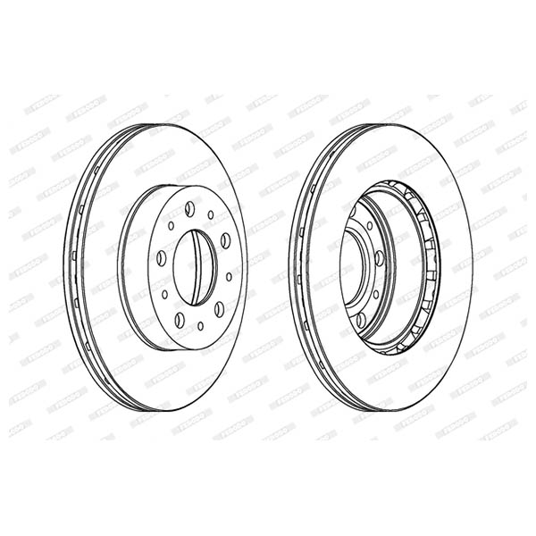 Disco freno LV X2 FERODO DDF196