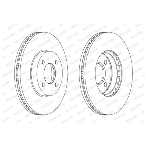 Disco freno LV X2 FERODO DDF2068C