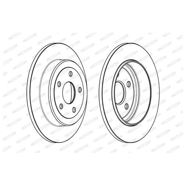 Disco freno LV X2 FERODO DDF2096C