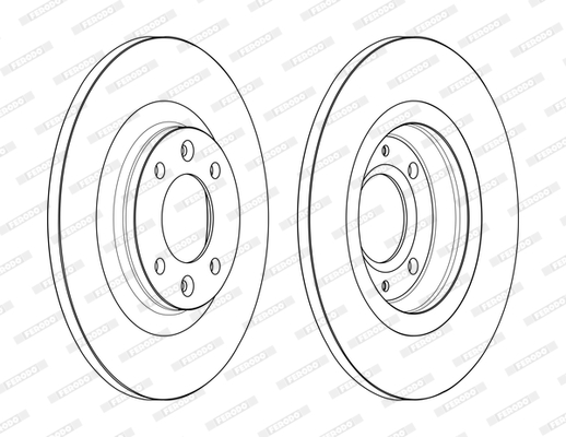 Disco freno LV X2 FERODO DDF2511C