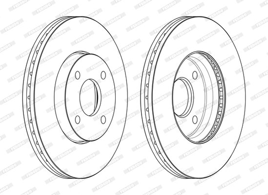 Disco freno LV X2 FERODO DDF2548C