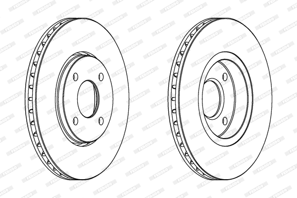Disco freno LV X2 FERODO DDF337