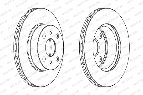 Disco freno LV X2 FERODO DDF407