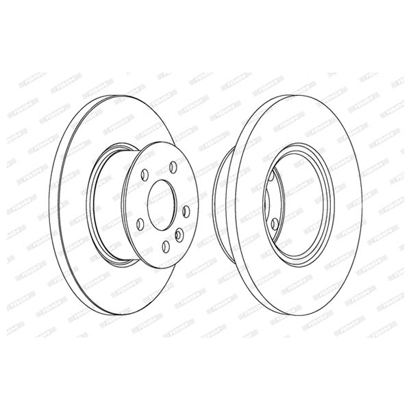 Disco freno LV X2 FERODO DDF424