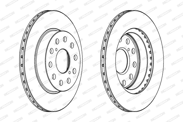 Disco freno LV X2 FERODO DDF506