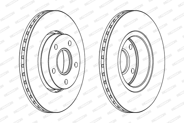 Disco freno LV X2 FERODO DDF618