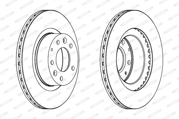 Disco freno LV X2 FERODO DDF736