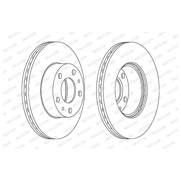 Disco freno LV X2 FERODO DDF767