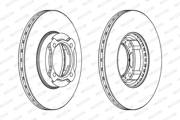 Disco freno LV X2 FERODO DDF941