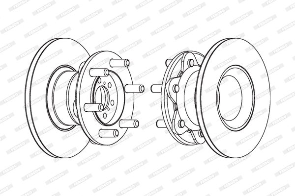 Disco freno VAN X1 FERODO FCR104A (venduto singolarmente)