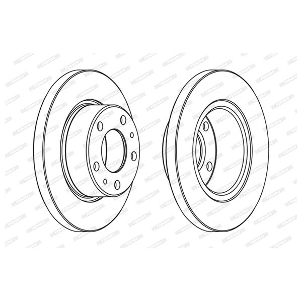Disco freno VAN X1 FERODO FCR194A (venduto singolarmente)