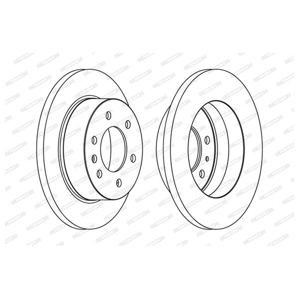 Disco freno VAN X1 FERODO FCR311A (venduto singolarmente)