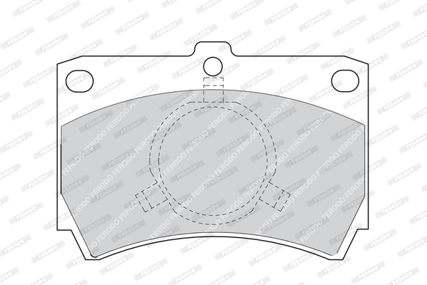 Pastiglie freno lv FERODO FDB487