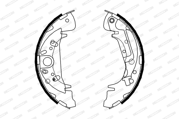 Ganasce freno FERODO FSB608